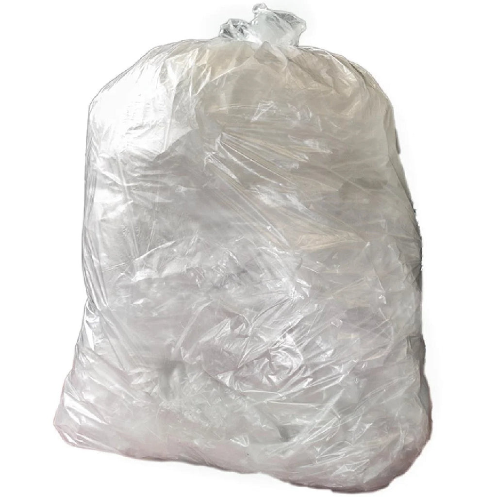 Jantex Heavy Duty Recycled Bin Bag 18kg 120ltr Clear (Pack of 100) by Jantex - Lordwell Catering Equipment