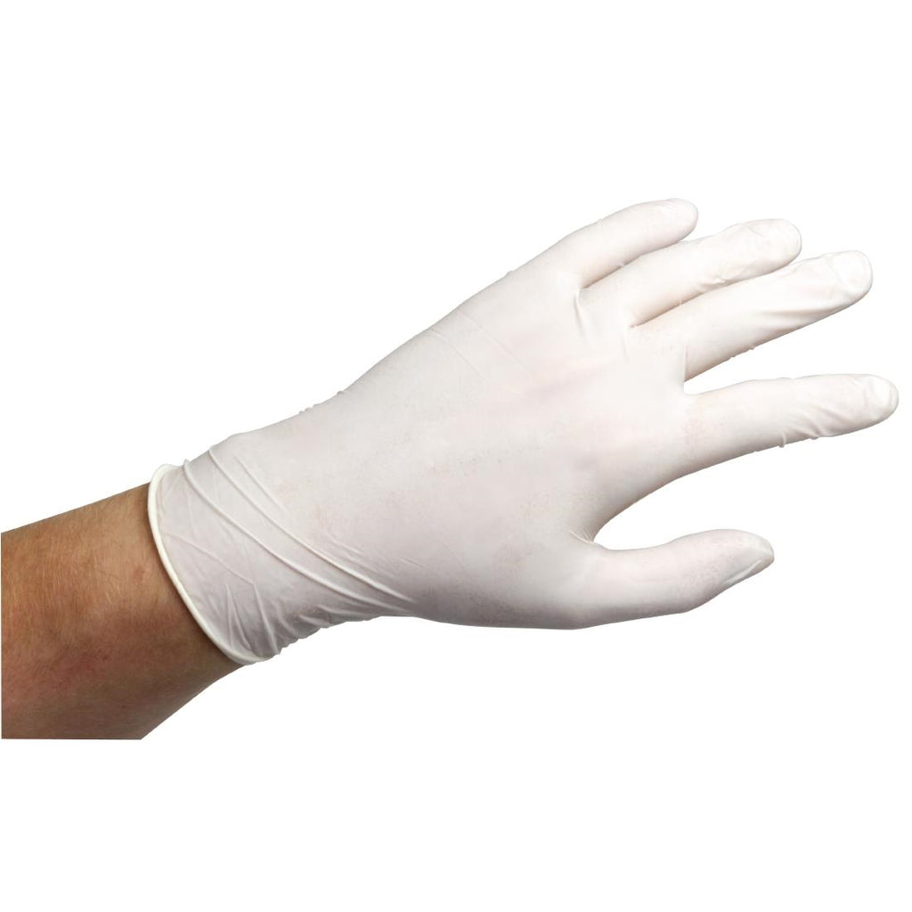 Powdered Latex Gloves Large (Pack of 100) by Non Branded - Lordwell Catering Equipment