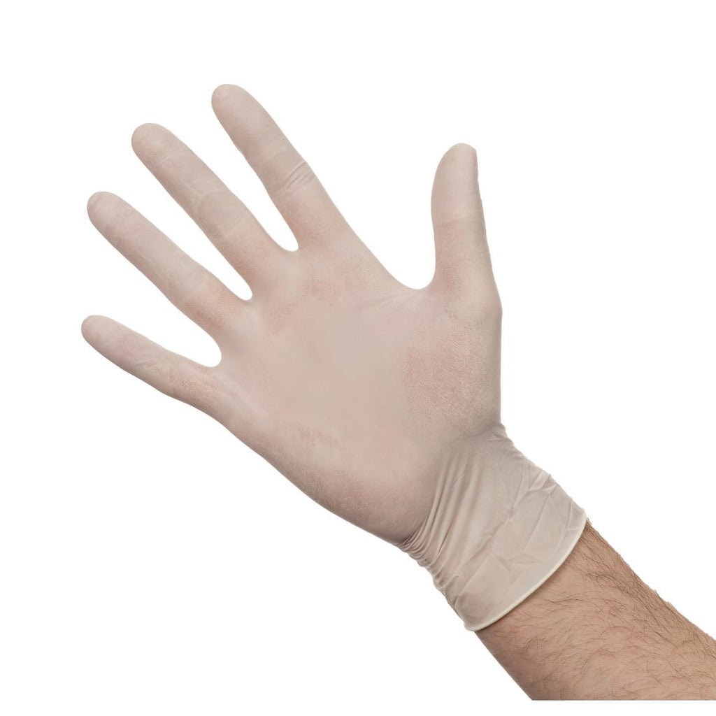 Powdered Latex Gloves Large (Pack of 100) by Non Branded - Lordwell Catering Equipment
