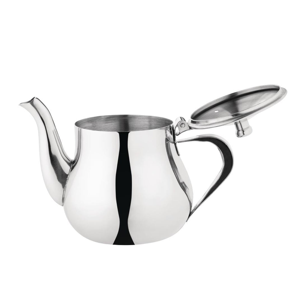 Olympia Arabian Stainless Steel Teapot 400ml by Olympia - Lordwell Catering Equipment