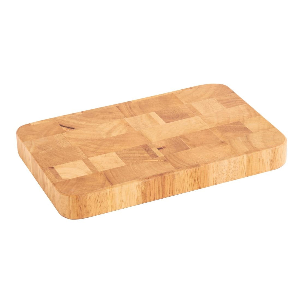 Vogue Rectangular Wooden Chopping Board Small by Vogue - Lordwell Catering Equipment