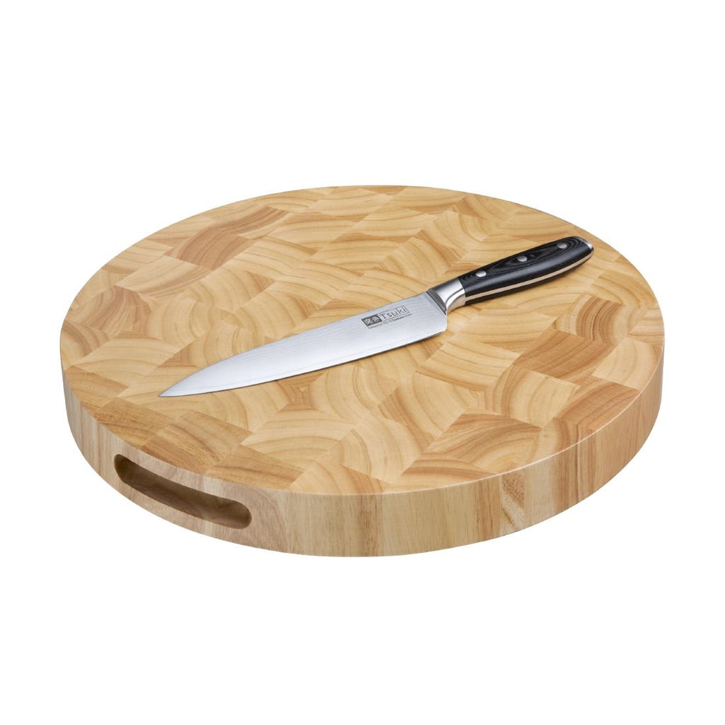 Vogue Round Wooden Chopping Board by Vogue - Lordwell Catering Equipment