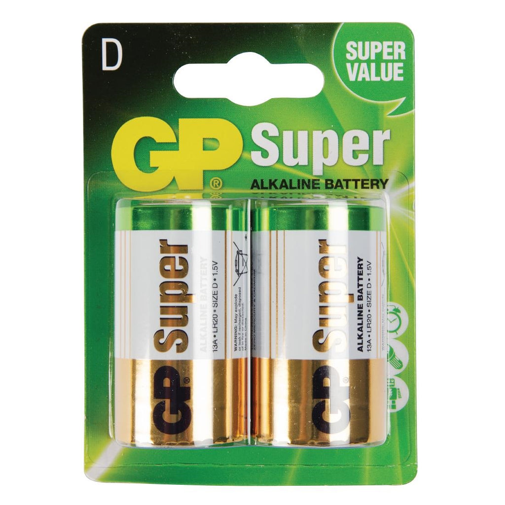 D Size Batteries (Pack of 2) by GP - Lordwell Catering Equipment