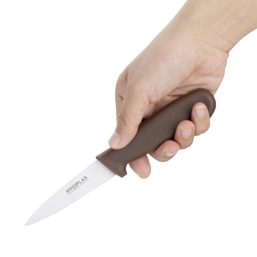 Hygiplas Paring Knife Brown 9cm by Hygiplas - Lordwell Catering Equipment