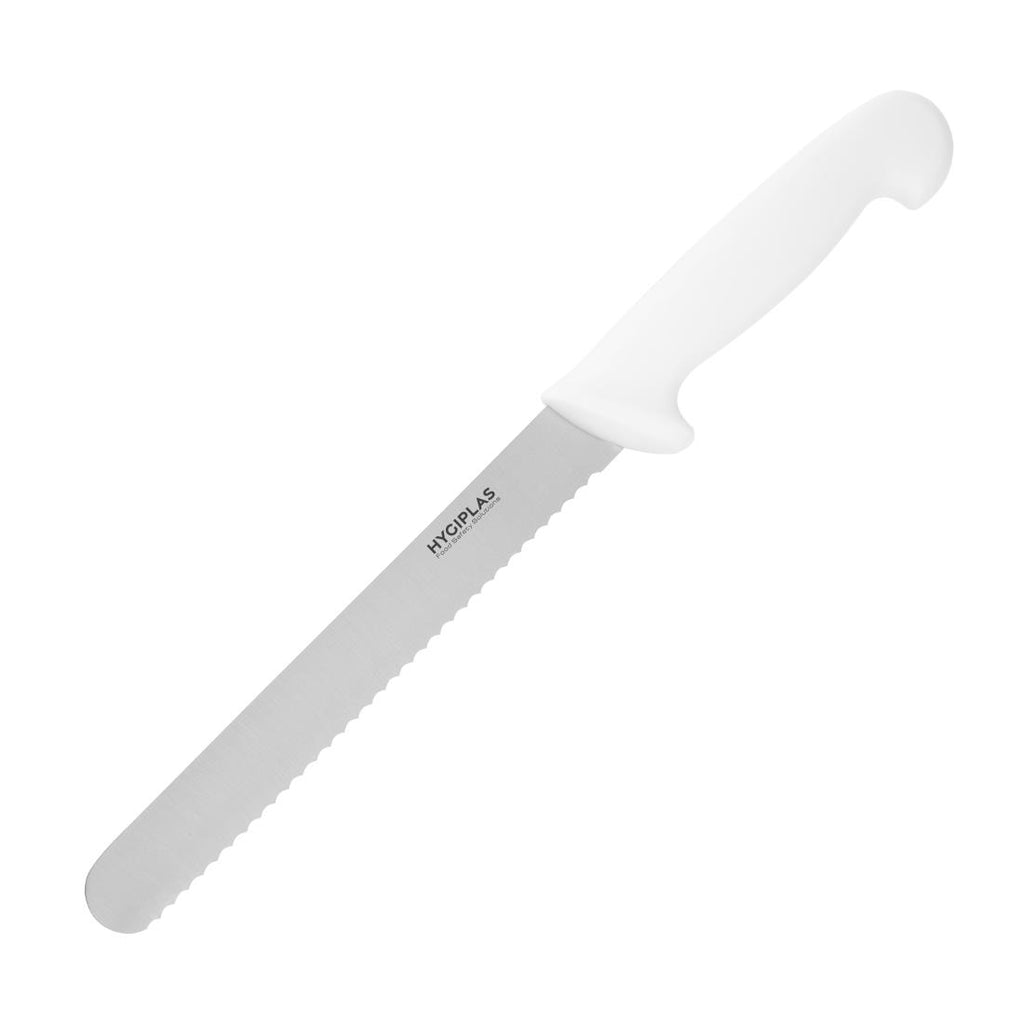 Hygiplas Bread Knife White 20.5cm by Hygiplas - Lordwell Catering Equipment