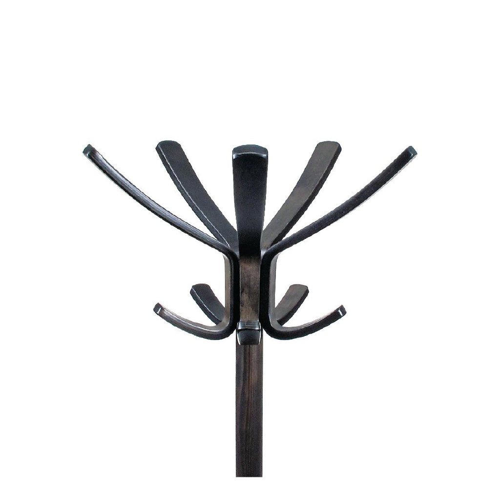 Dark Brown Wooden Coat Stand by Bolero - Lordwell Catering Equipment