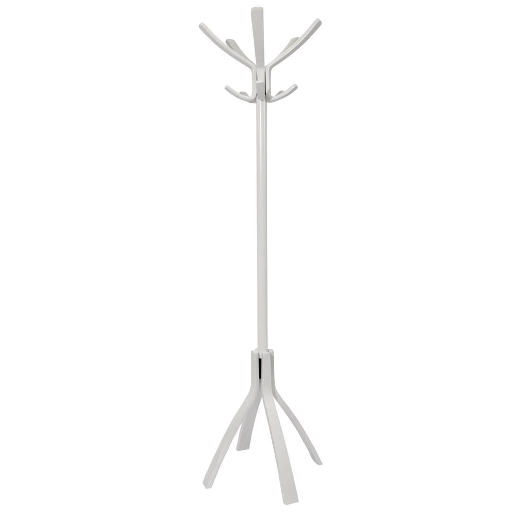 White Wooden Coat Stand by Bolero - Lordwell Catering Equipment