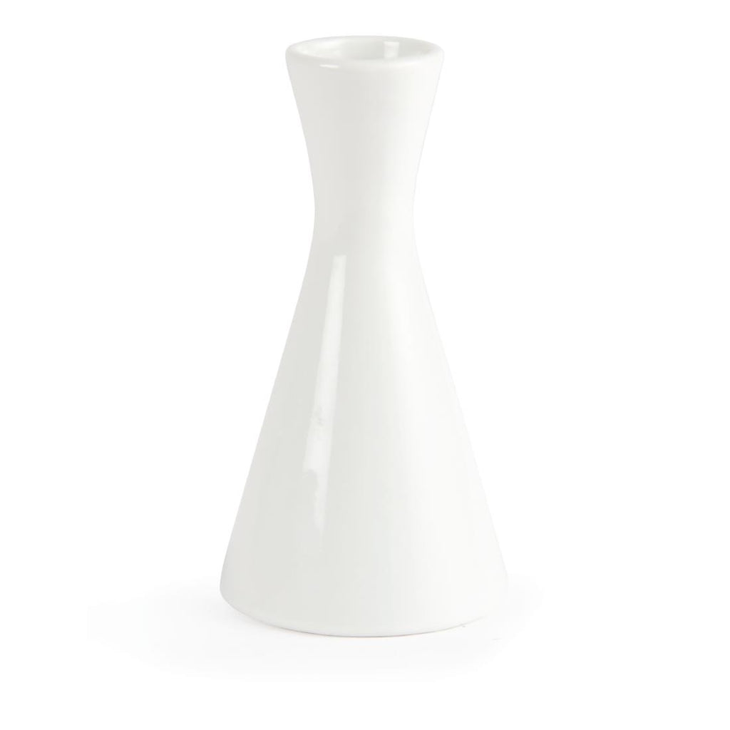 Olympia Whiteware Bud Vases 140mm (Pack of 6) by Olympia - Lordwell Catering Equipment