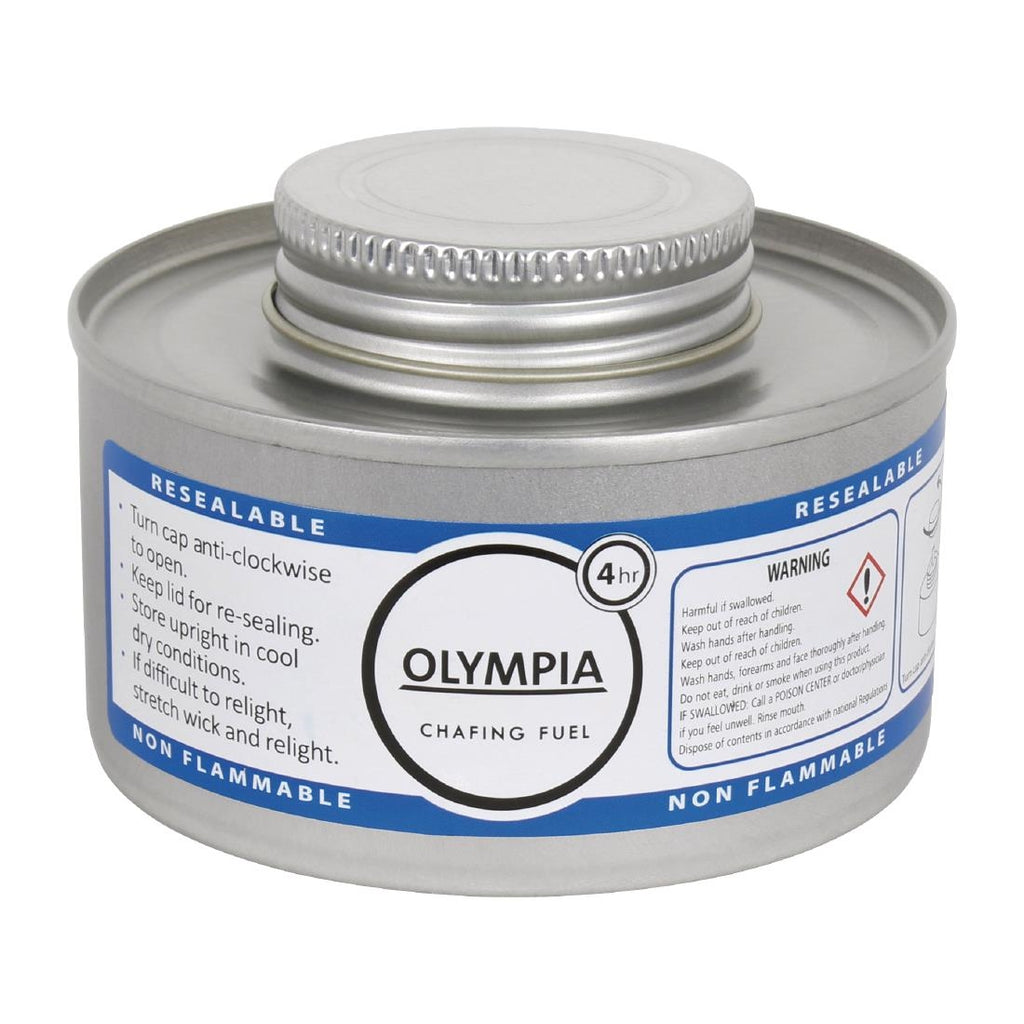 Olympia Liquid Chafing Fuel With Wick 4 Hour (Pack of 12) by Olympia - Lordwell Catering Equipment