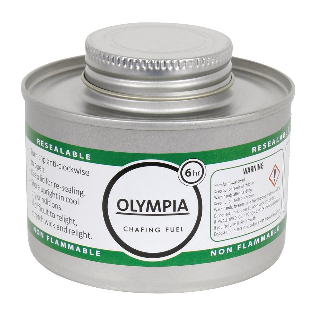 Olympia Liquid Chafing Fuel With Wick 6 Hour (Pack of 12) by Olympia - Lordwell Catering Equipment