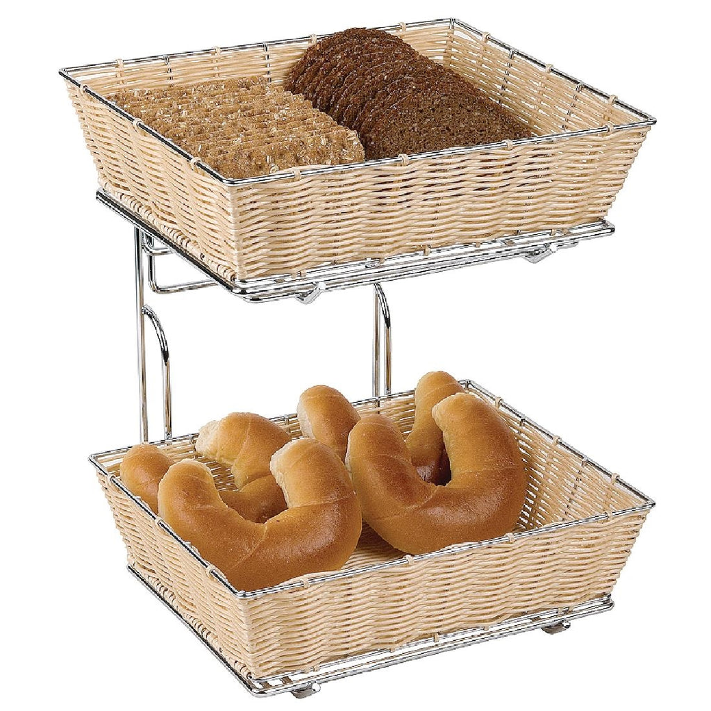 2 Tier Basket Counter Display 1/2 GN by APS - Lordwell Catering Equipment