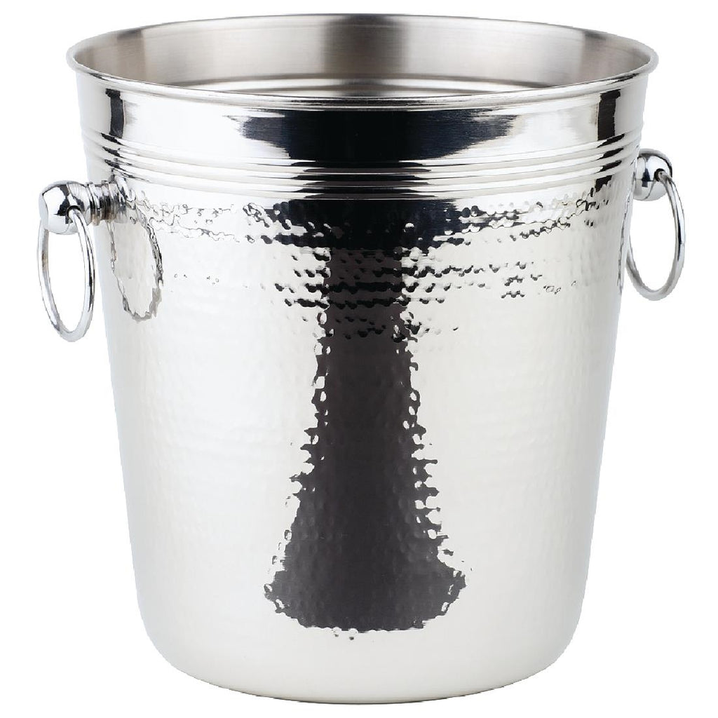 APS Hammered Stainless Steel Wine And Champagne Bucket by APS - Lordwell Catering Equipment
