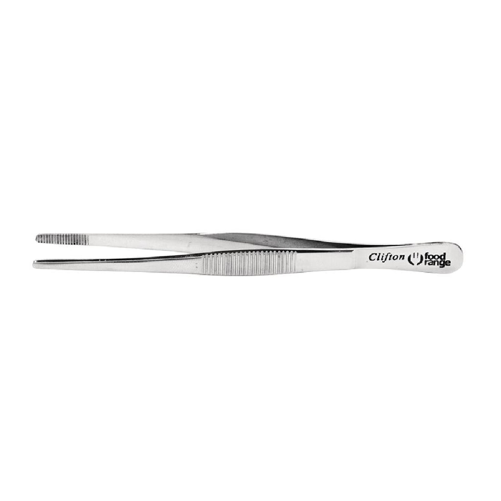 Stainless Steel Round Tip Micro Tweezers 160mm by Clifton Food Range - Lordwell Catering Equipment