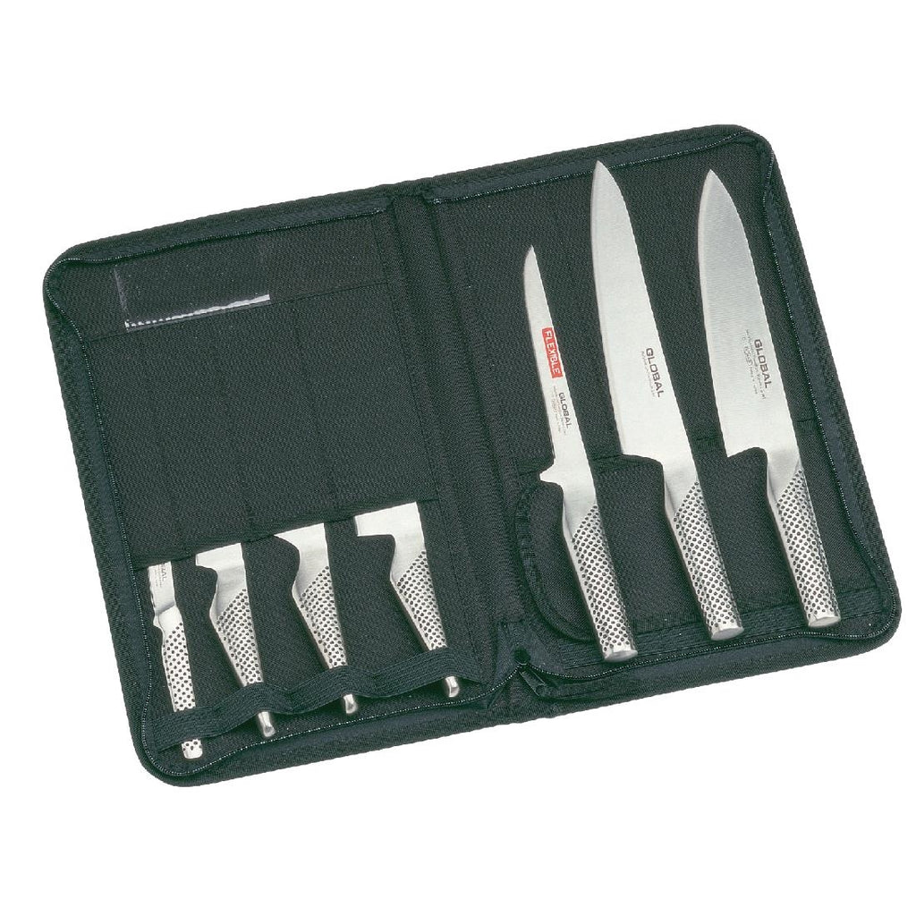 Global 7 Piece Knife Set with Case by Global - Lordwell Catering Equipment
