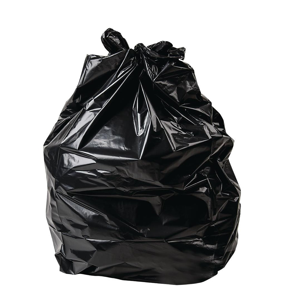 Jantex Large Extra Heavy-Duty Black Bin Bags 160Ltr (Pack of 100) by Jantex - Lordwell Catering Equipment