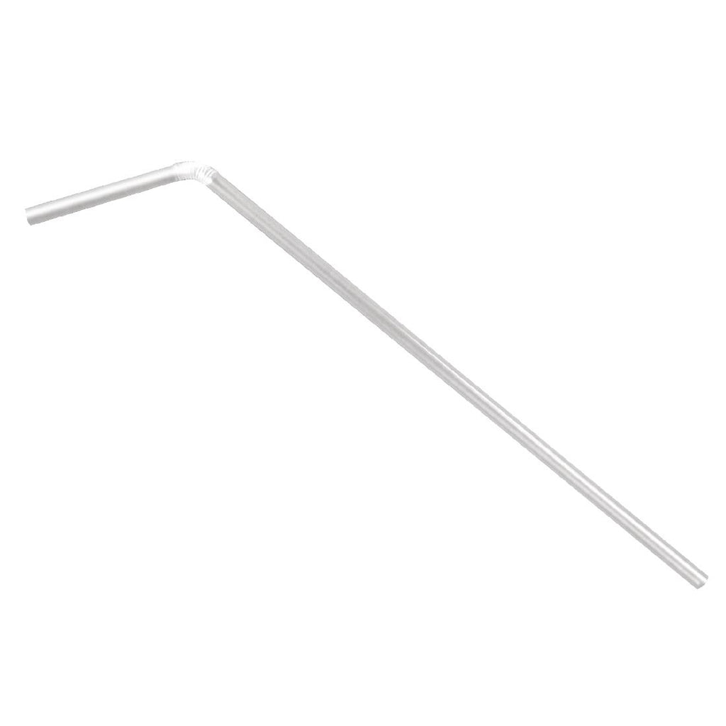 Fiesta Clear Flexible Straws (Pack of 250) by Fiesta - Lordwell Catering Equipment