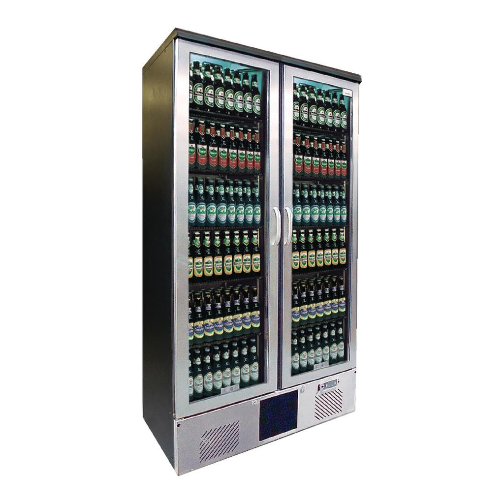 Gamko Maxiglass 2 Glass Door 500Ltr Bottle Cooler Cabinet MG2/500GCS by Gamko - Lordwell Catering Equipment