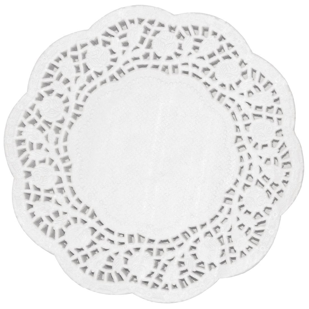 Olympia Round Paper Doilies 240mm (Pack of 250) by Olympia - Lordwell Catering Equipment