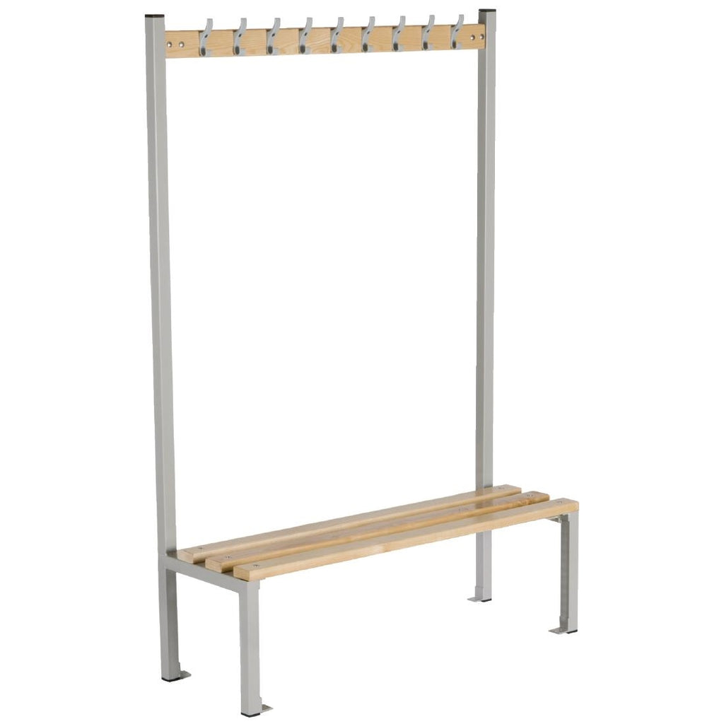 Single Sided Coat Hanger Bench 1200mm by Elite Lockers - Lordwell Catering Equipment