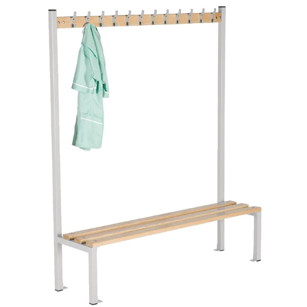 Single Sided Coat Hanger Bench 1500mm by Elite Lockers - Lordwell Catering Equipment
