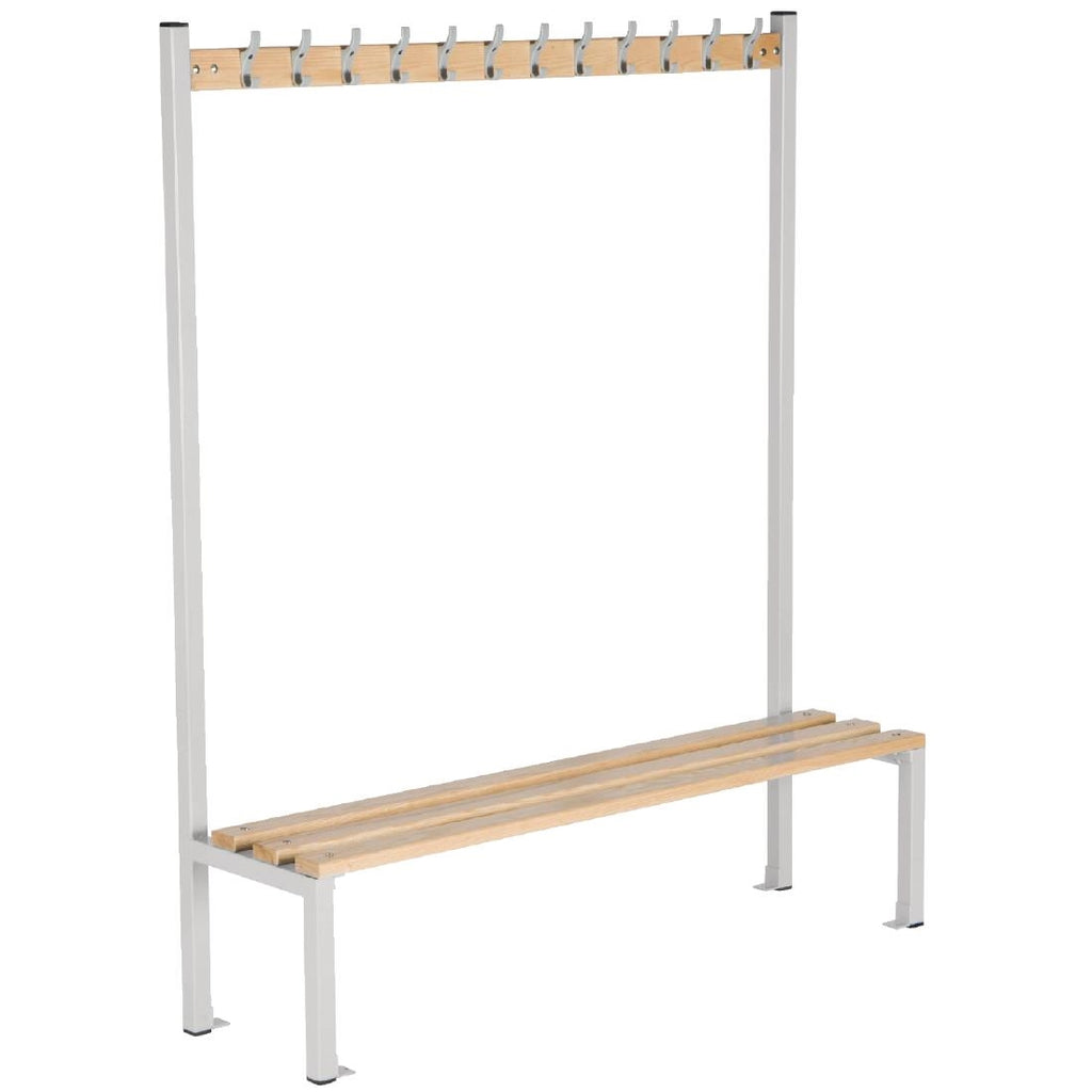 Single Sided Coat Hanger Bench 1500mm by Elite Lockers - Lordwell Catering Equipment