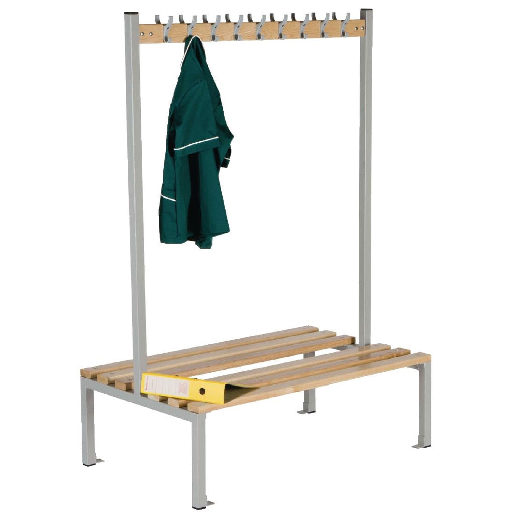 Double Sided Coat Hanger Bench 1200mm by Elite Lockers - Lordwell Catering Equipment