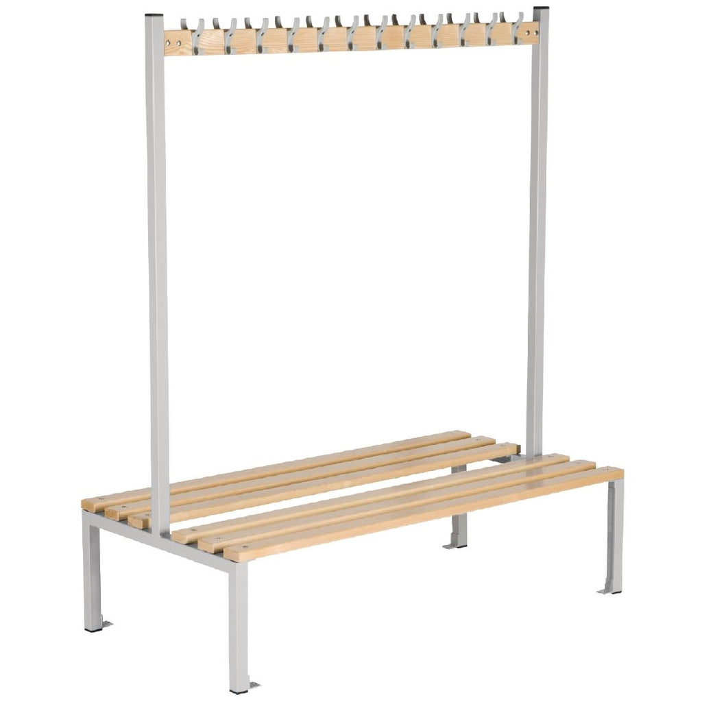 Double Sided Coat Hanger Bench 1500mm by Elite Lockers - Lordwell Catering Equipment