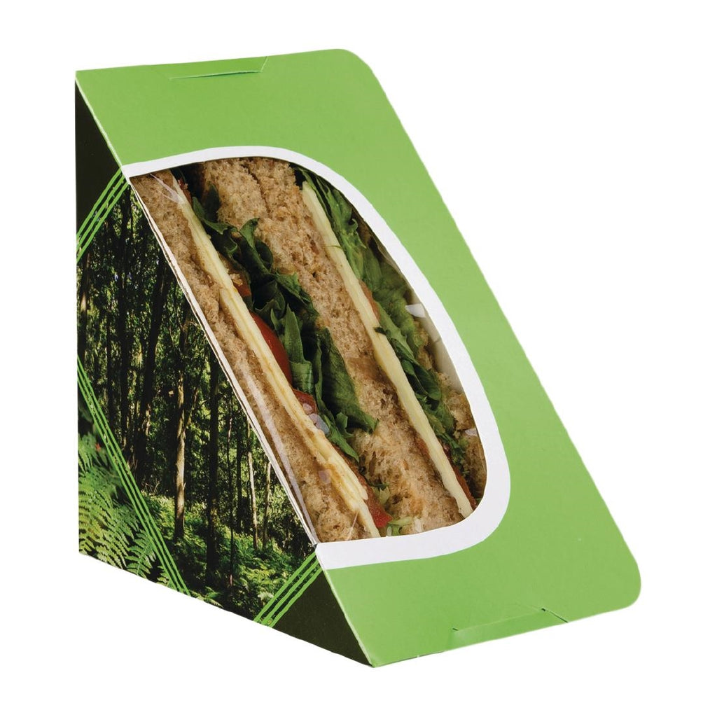 Colpac Recyclable Self-Seal Sandwich Wedges Woodland Print (Pack of 500) by Colpac - Lordwell Catering Equipment