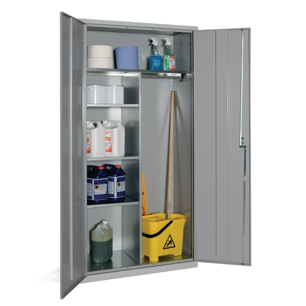 Janitorial Cupboard Grey by Elite Lockers - Lordwell Catering Equipment