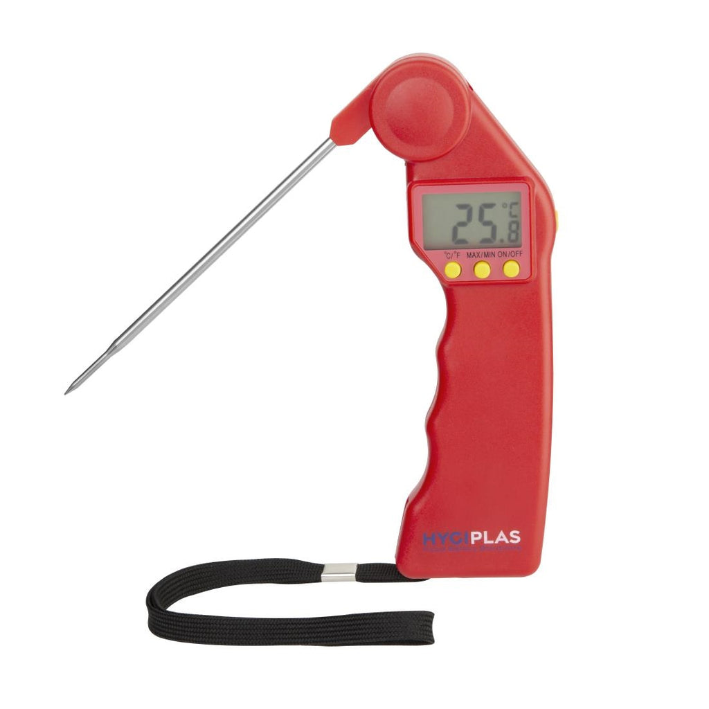 Hygiplas Easytemp Colour Coded Red Thermometer by Hygiplas - Lordwell Catering Equipment