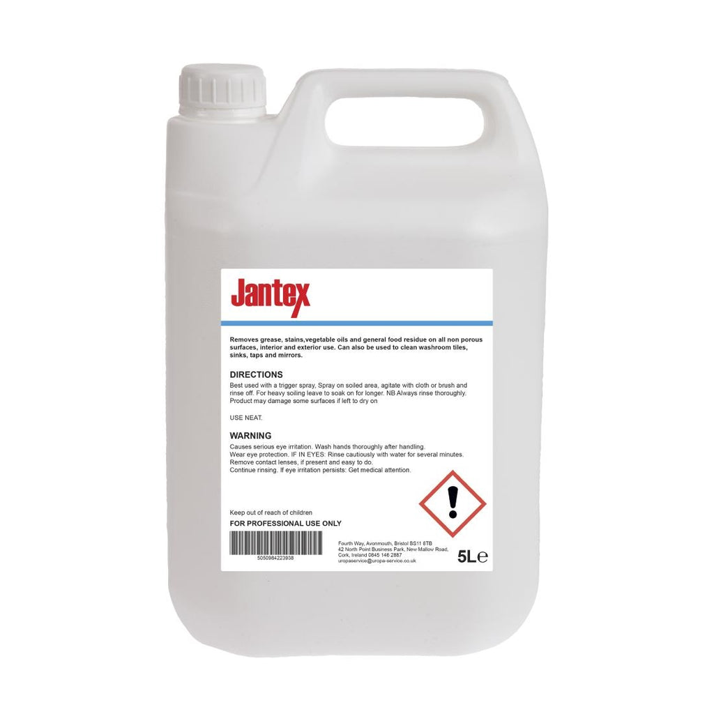 Jantex Grill and Oven Cleaner Ready To Use 5Ltr (Single Pack) by Jantex - Lordwell Catering Equipment
