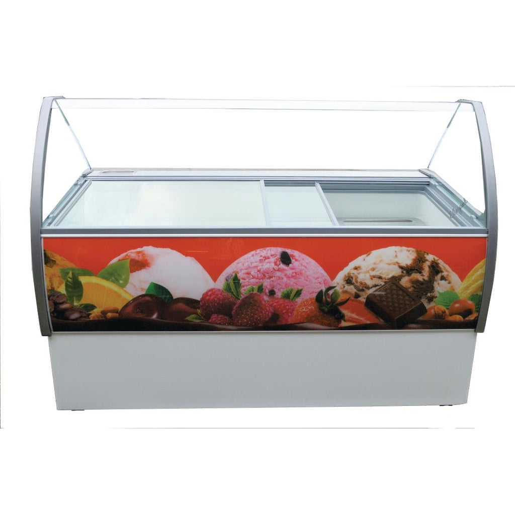 Crystal Venus Elegante 13 Pan Ice Cream Display Counter VenusEle56 by Crystal - Lordwell Catering Equipment