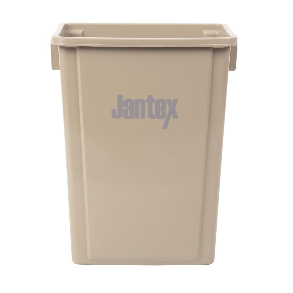 Jantex Recycling Bin Beige 56Ltr by Jantex - Lordwell Catering Equipment