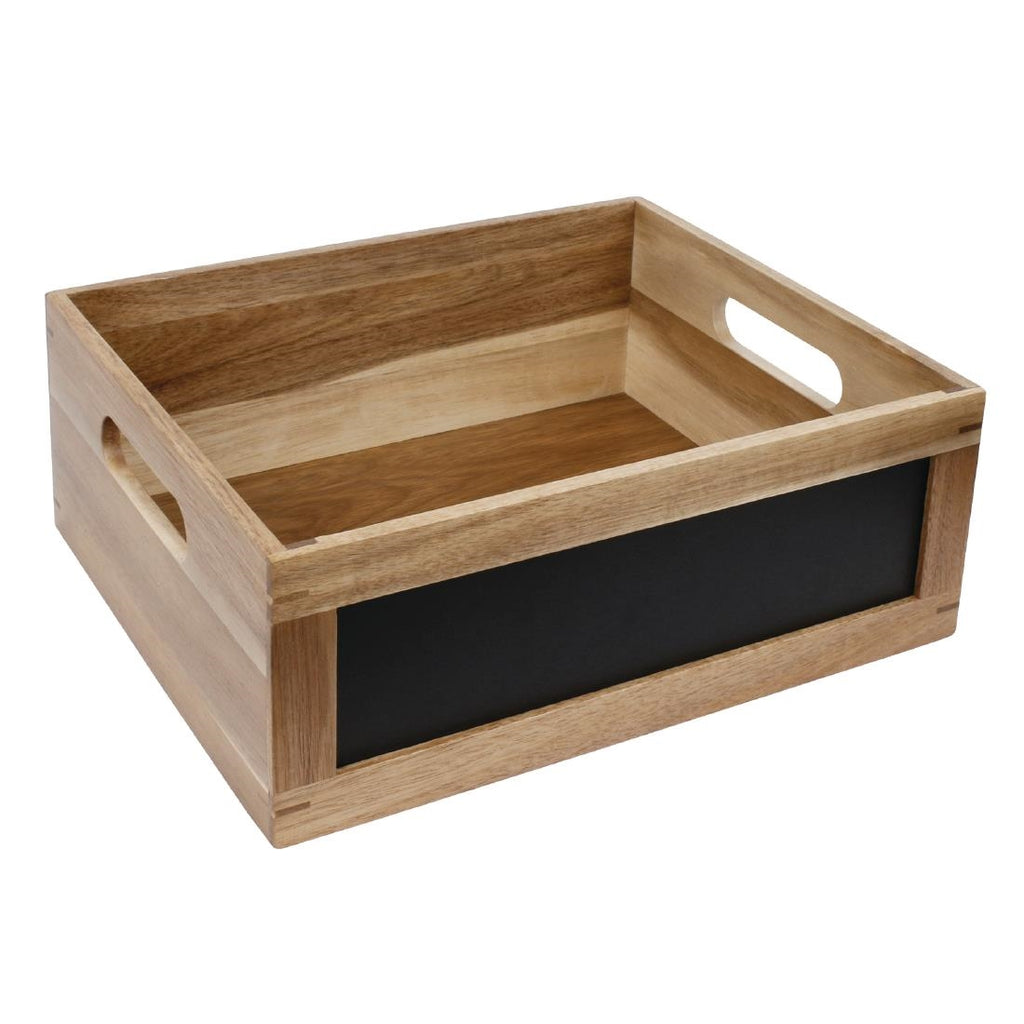 Olympia Bread Crate with Chalkboard 1/2 GN by Olympia - Lordwell Catering Equipment