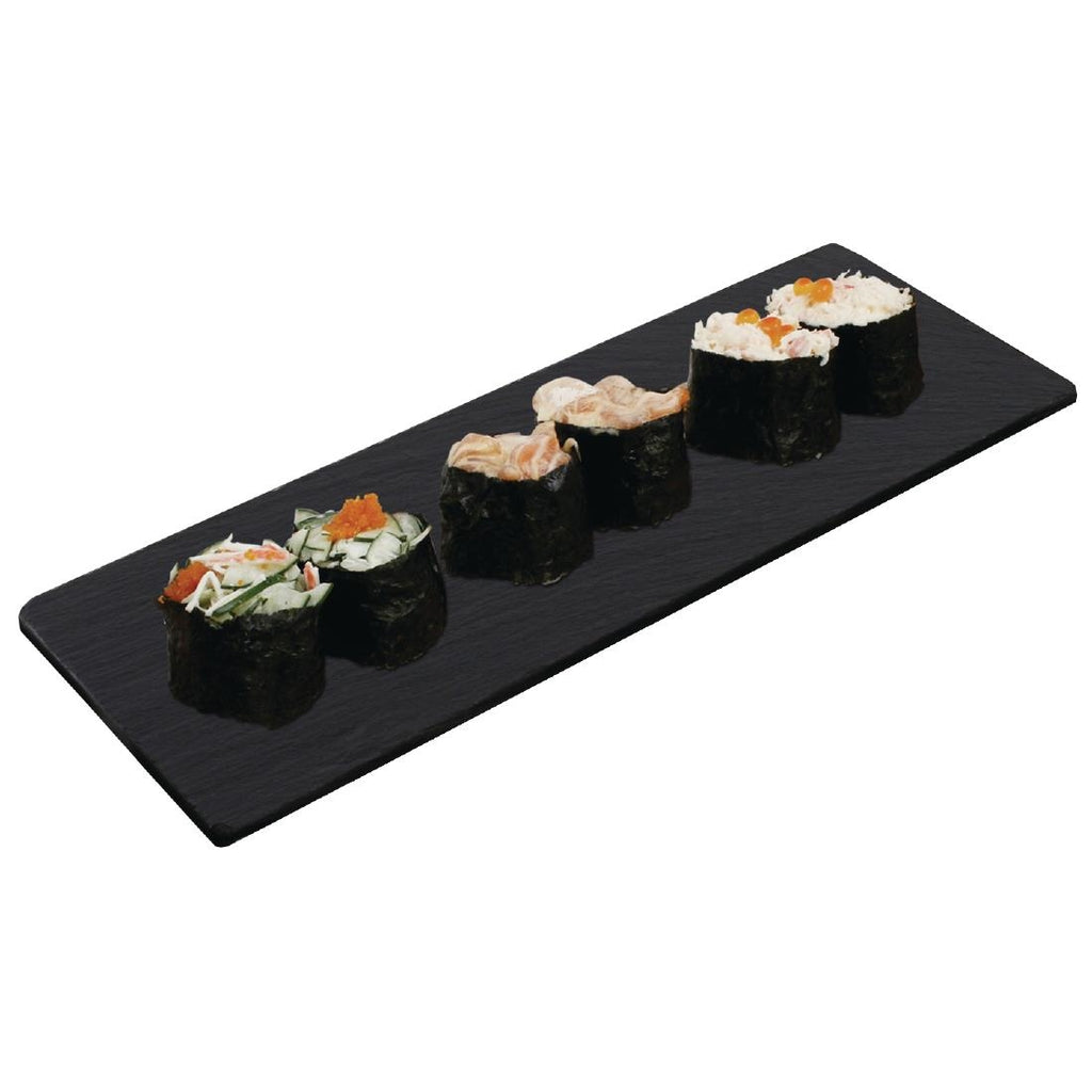 Olympia Smooth Edged Slate Platters 280 x 100mm (Pack of 2) by Olympia - Lordwell Catering Equipment