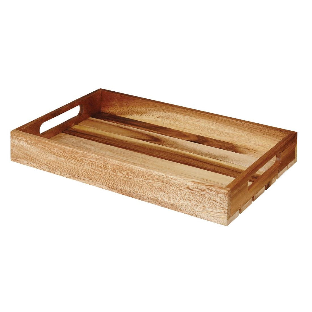 Churchill Alchemy Buffetscape Large Wooden Crate 380 x 240 x 48mm by Churchill - Lordwell Catering Equipment