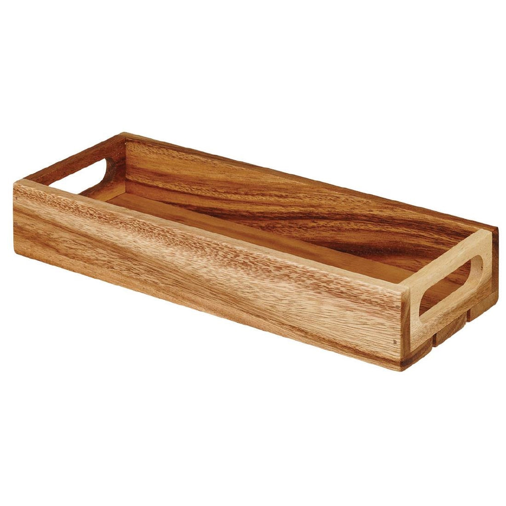Churchill Alchemy Buffetscape Small Wooden Crate 300 x 118 x 48mm by Churchill - Lordwell Catering Equipment