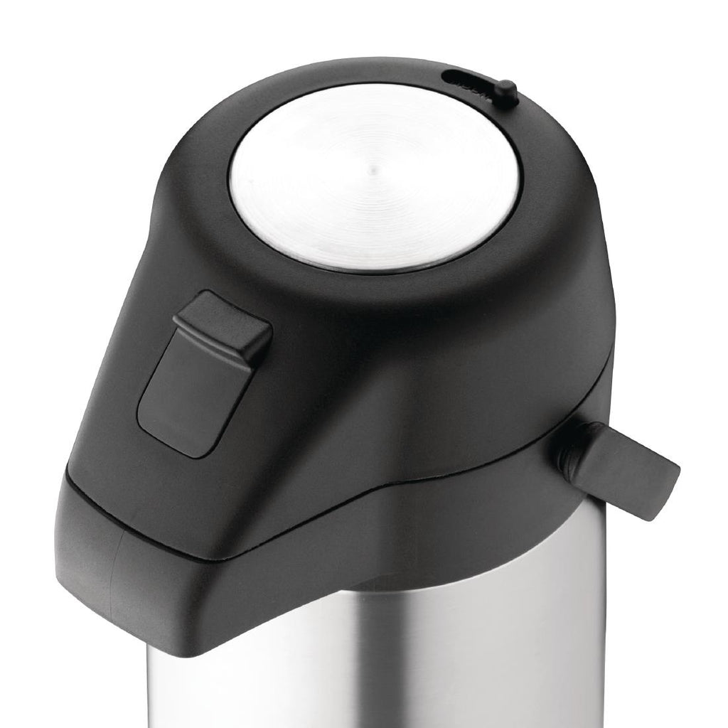 Olympia Stainless Steel Topped Pump Action Airpot 1.9Ltr by Olympia - Lordwell Catering Equipment