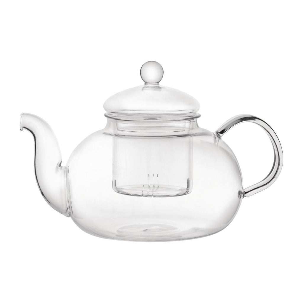 Utopia Long Island Glass Teapot 1Ltr (Pack of 6) by Utopia - Lordwell Catering Equipment