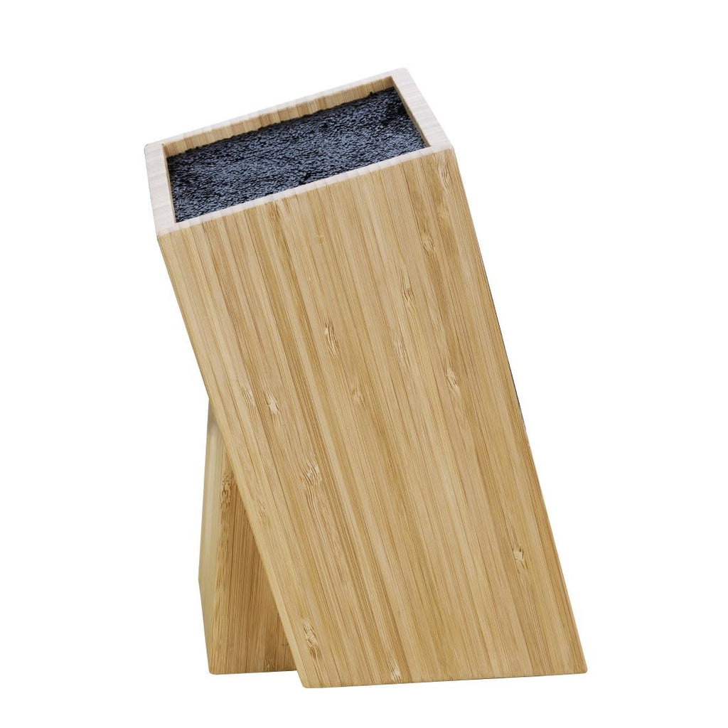 Vogue Wooden Universal Knife Block by Vogue - Lordwell Catering Equipment
