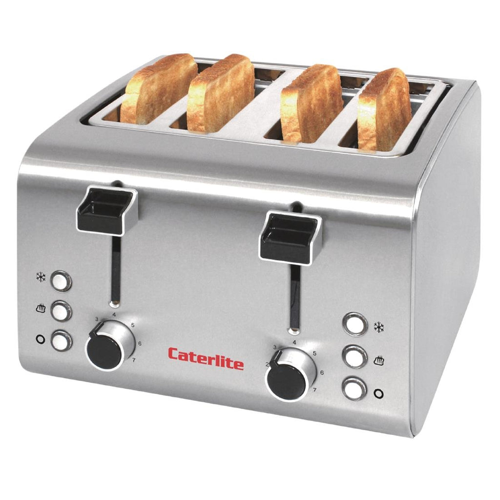 Caterlite 4 Slot Stainless Steel Toaster by Caterlite - Lordwell Catering Equipment