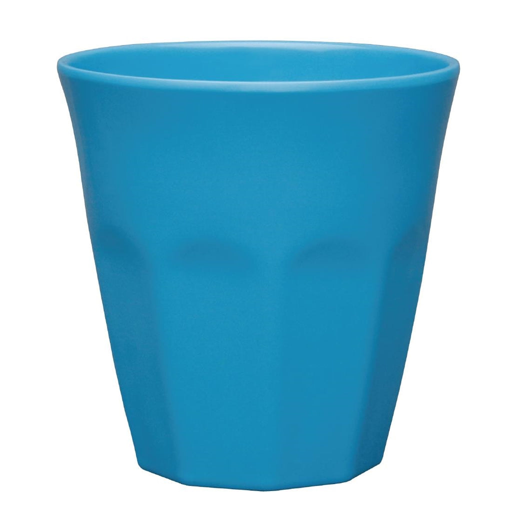 Olympia Kristallon Melamine Plastic Tumbler Blue 290ml (Pack of 6) by Olympia - Lordwell Catering Equipment