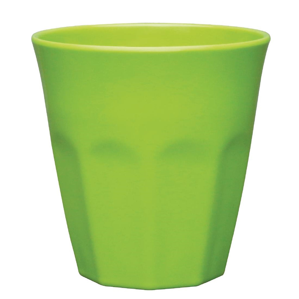 Olympia Kristallon Melamine Plastic Tumbler Green 290ml (Pack of 6) by Olympia - Lordwell Catering Equipment