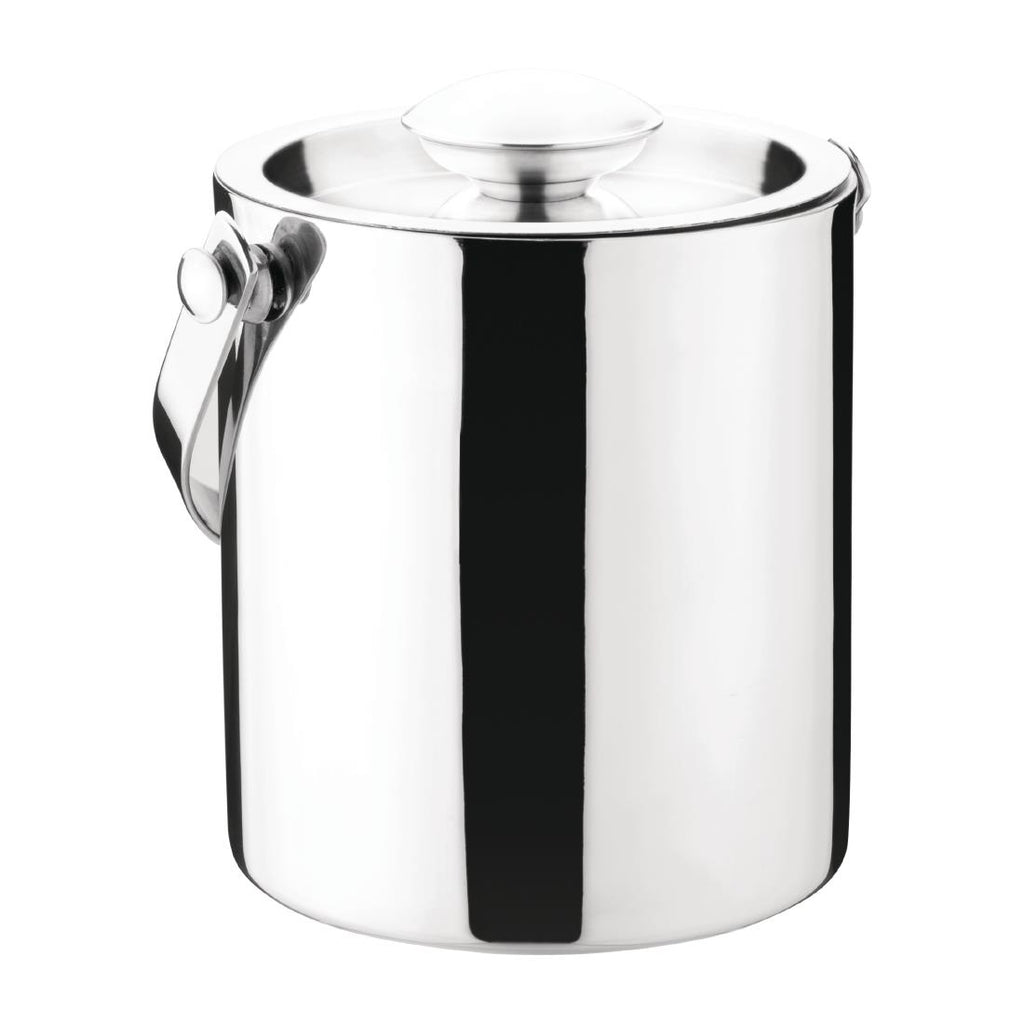 Olympia Double Walled Ice Bucket with Lid 1Ltr by Olympia - Lordwell Catering Equipment