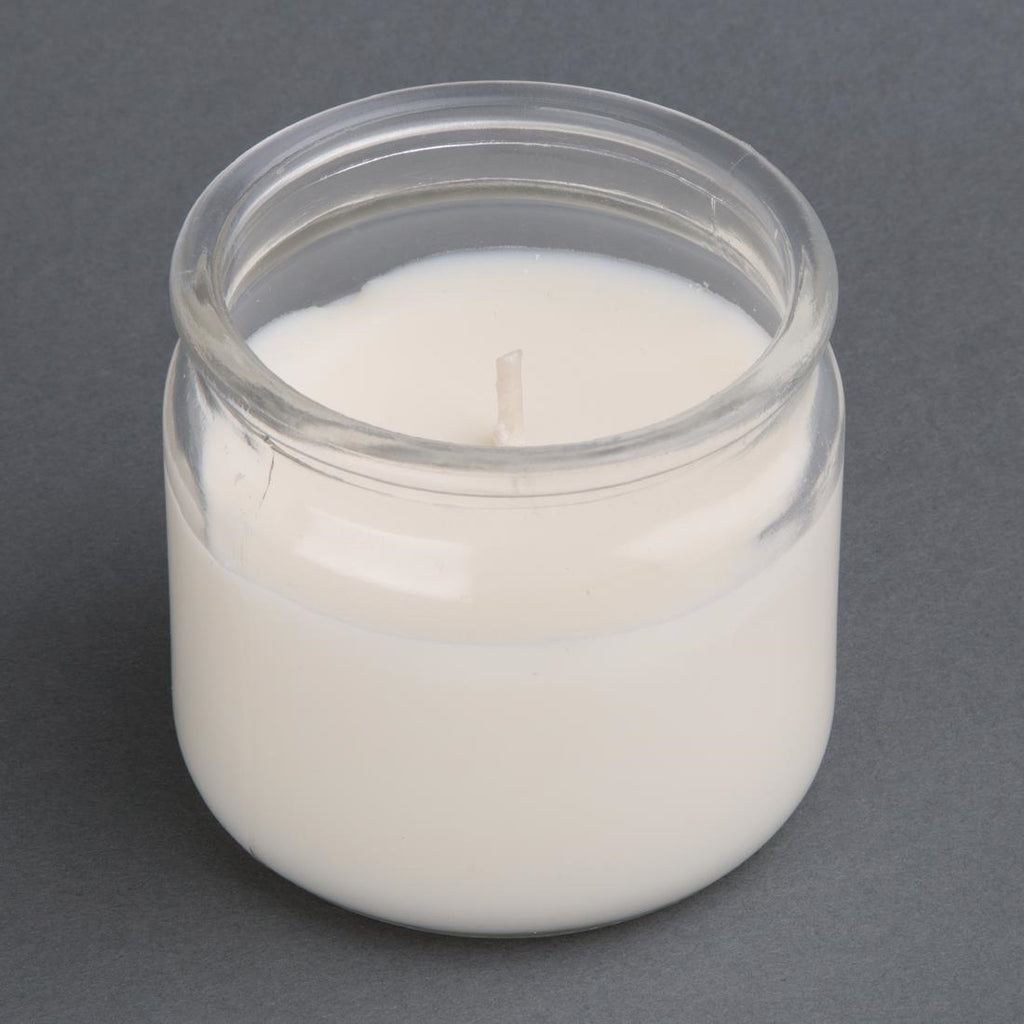 Olympia Jam Jar Candle Clear (Pack of 12) by Olympia - Lordwell Catering Equipment