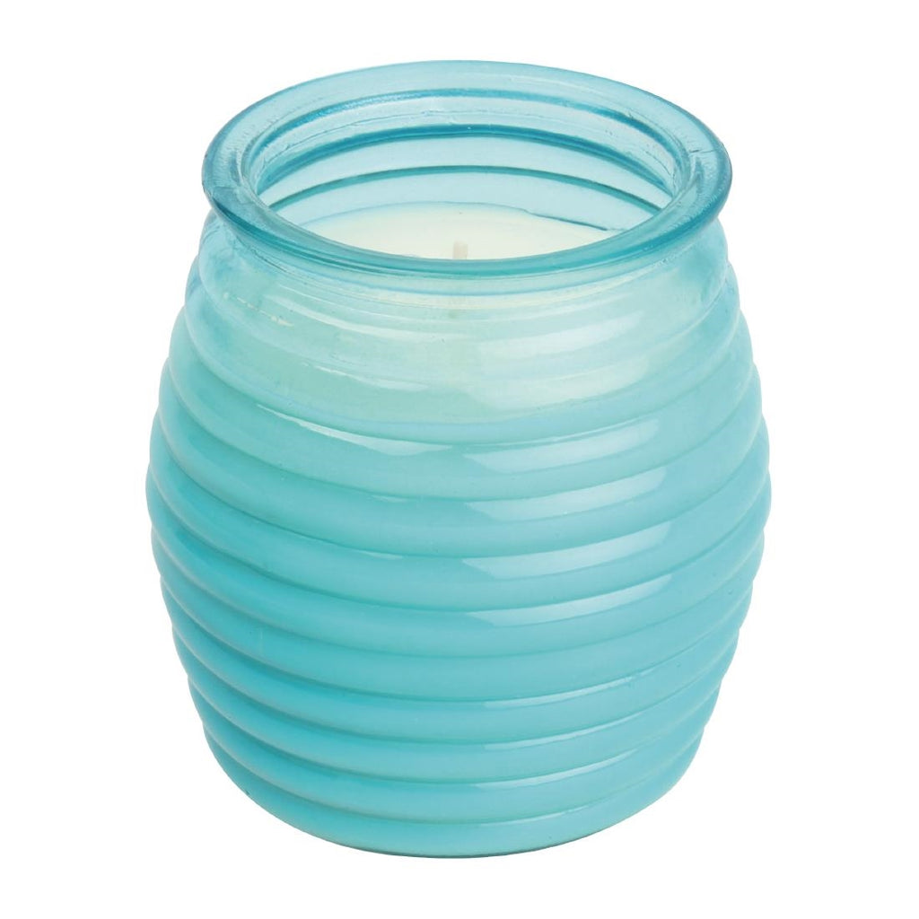 Olympia Beehive Jar Candle Blue (Pack of 12) by Olympia - Lordwell Catering Equipment