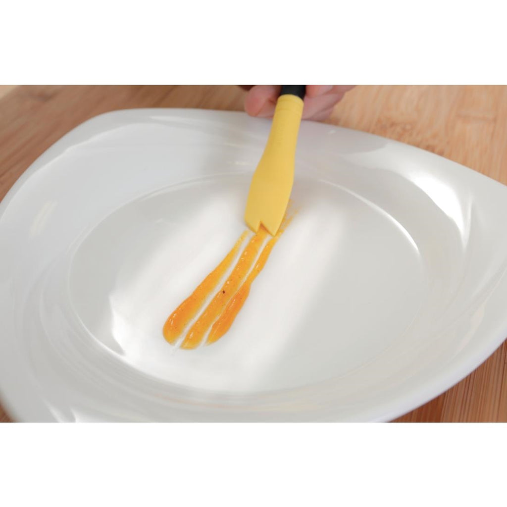 Mercer Culinary Saw Tooth Silicone Plating Brush by Mercer Culinary - Lordwell Catering Equipment