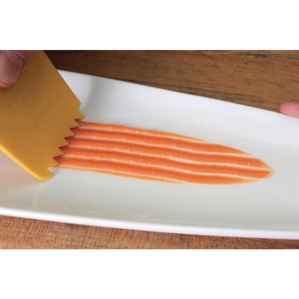 Mercer Culinary Saw Tooth Silicone Plating Wedge by Mercer Culinary - Lordwell Catering Equipment