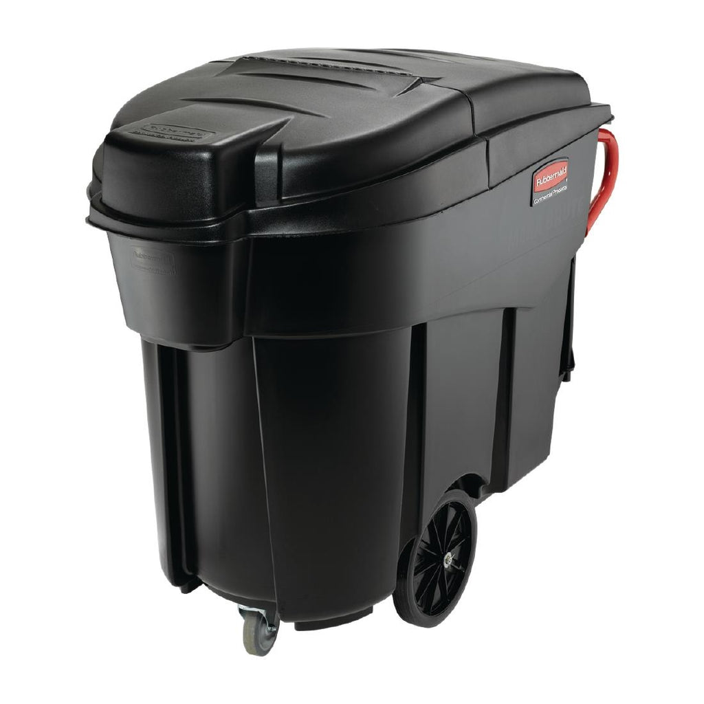 Rubbermaid Mega Brute Mobile Waste Collector Black 450Ltr by Rubbermaid - Lordwell Catering Equipment