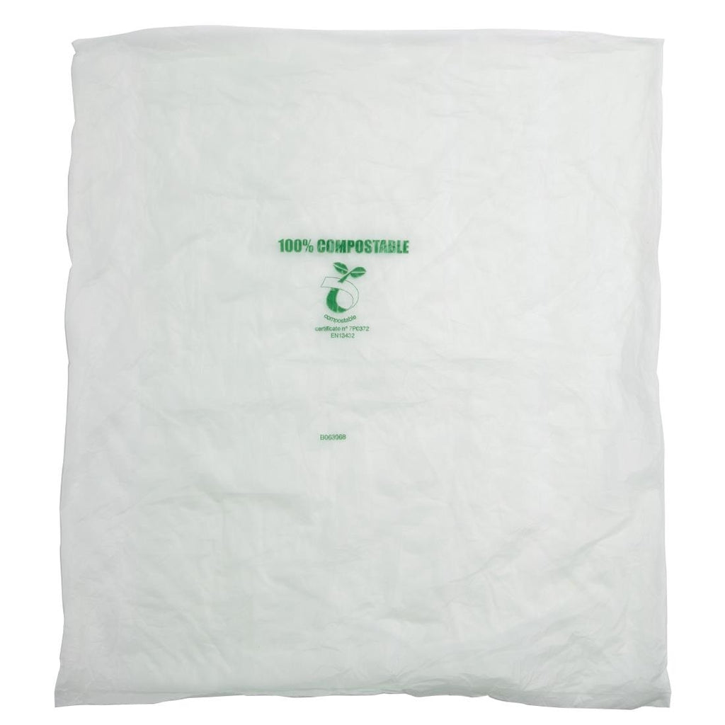 Jantex Large Compostable Bin Liners 90Ltr (Pack of 20) by Jantex - Lordwell Catering Equipment